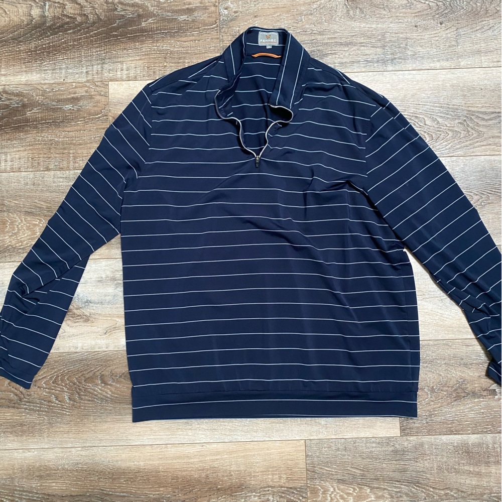 Navy Quarter Zip Golf Pullover